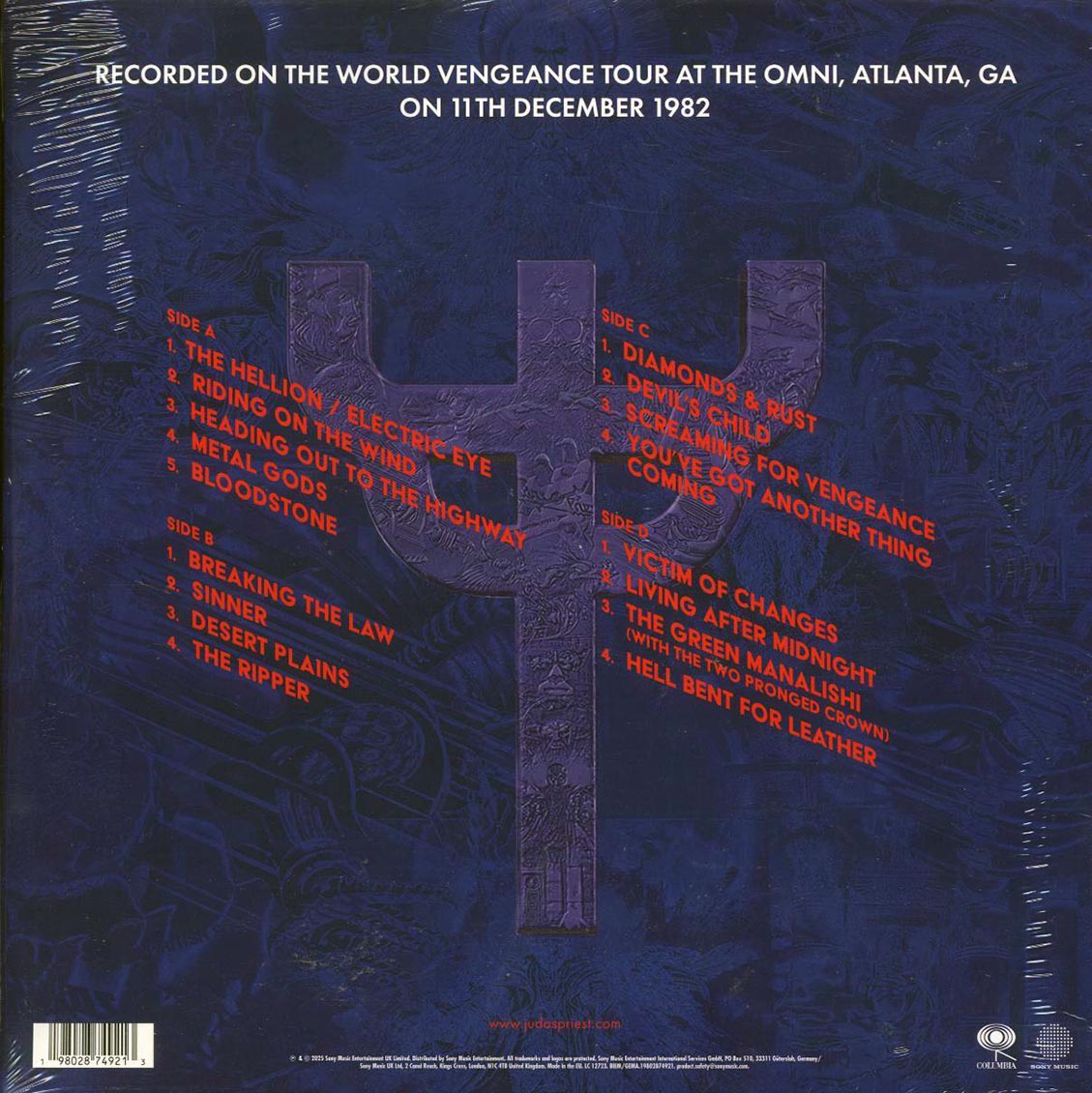 Judas Priest - Live In Atlanta '82 (RSD 2025) (ltd. ed.) (2xLP) (red vinyl)