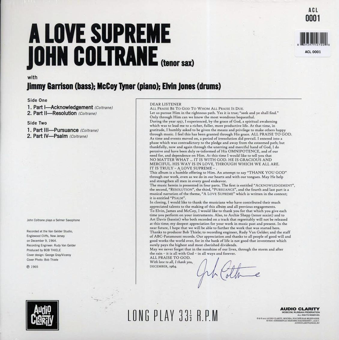 John Coltrane - A Love Supreme