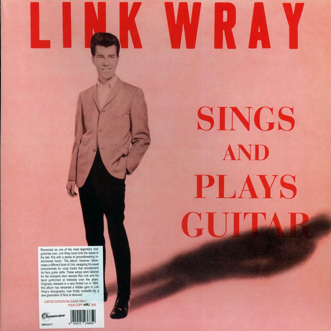 Link Wray - Sings And Plays Guitar (ltd. 500 copies made) (clear vinyl)