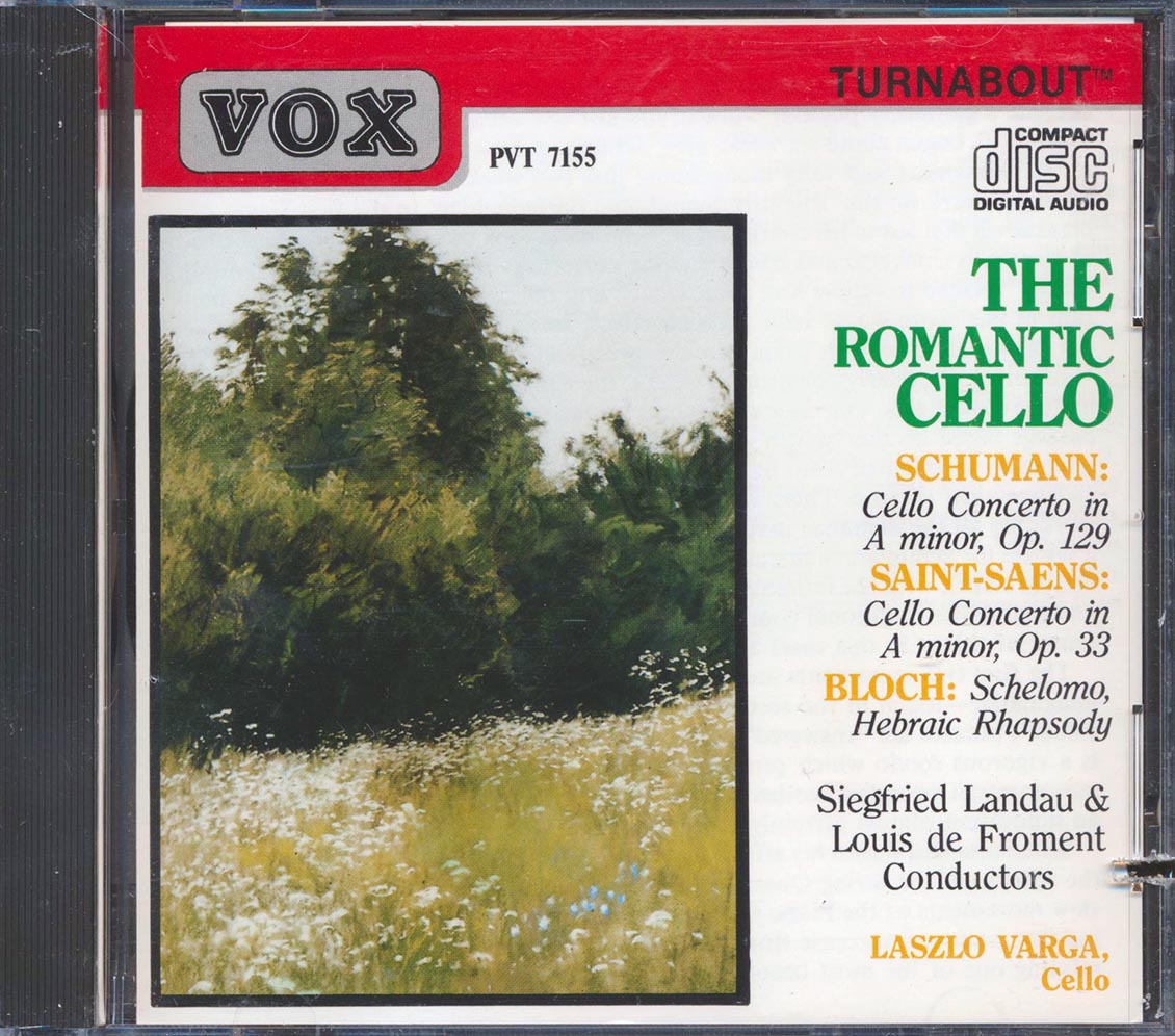 Schumann, Saint-Saens, Bloch - The Romantic Cello (marked/ltd stock)