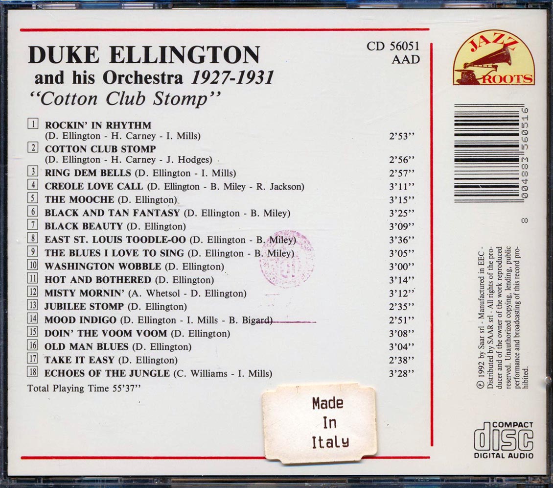 Duke Ellington & His Orchestra - Cotton Club Stomp: 1927-1931
