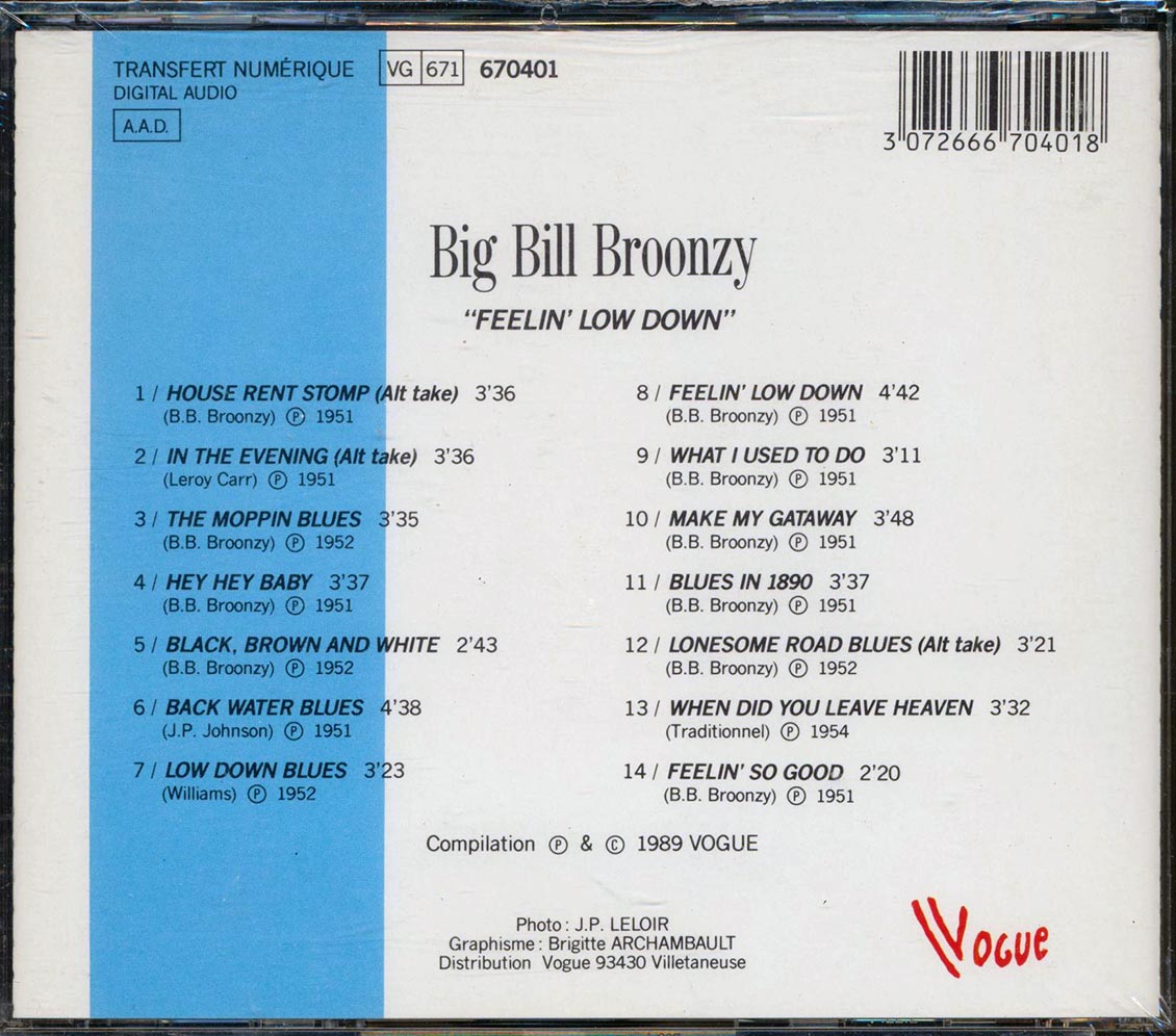 Big Bill Broonzy - Feelin' Low Down: Living The Blues