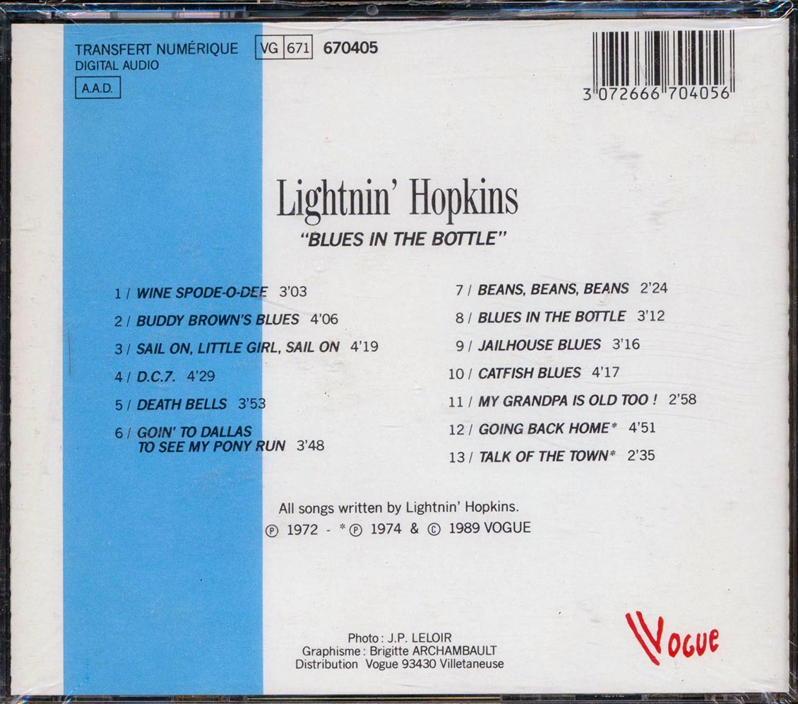 Lightnin' Hopkins - Blues In The Bottle: Living The Blues