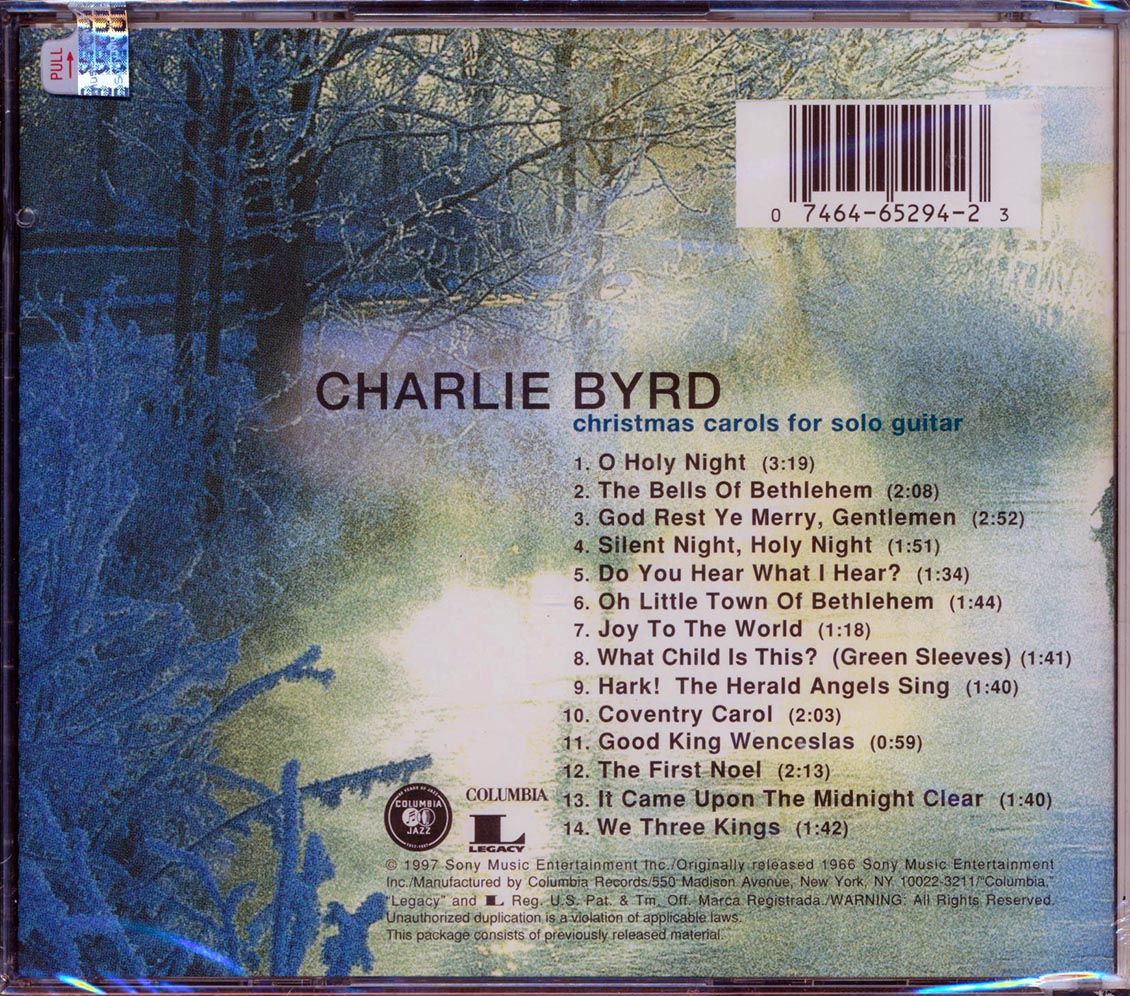 Charlie Byrd - Christmas Carols For Solo Guitar
