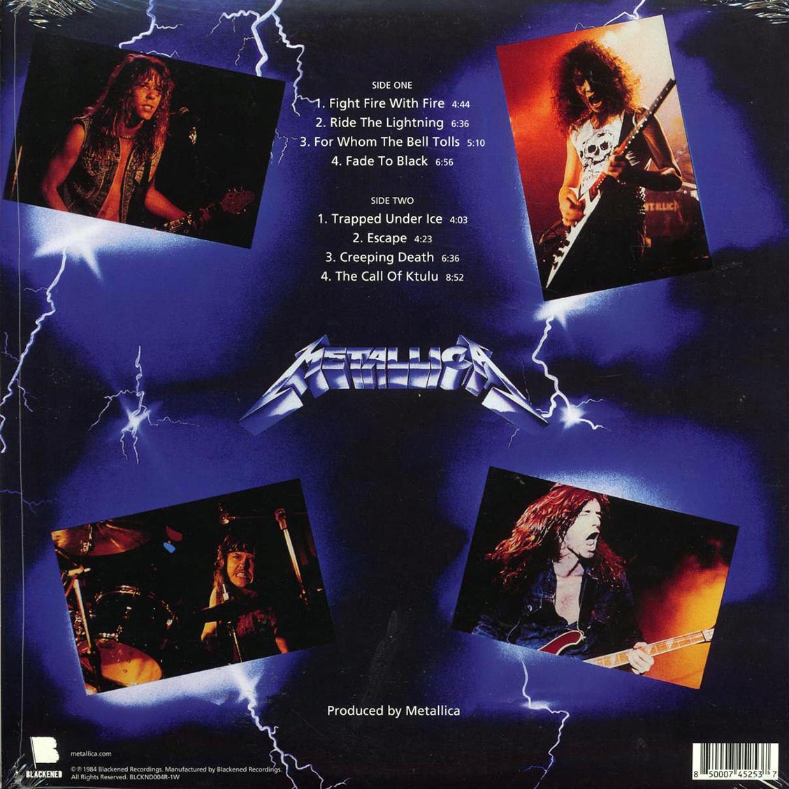 Metallica - Ride The Lightning (ltd. ed.) (180g) (remastered) (blue vinyl)