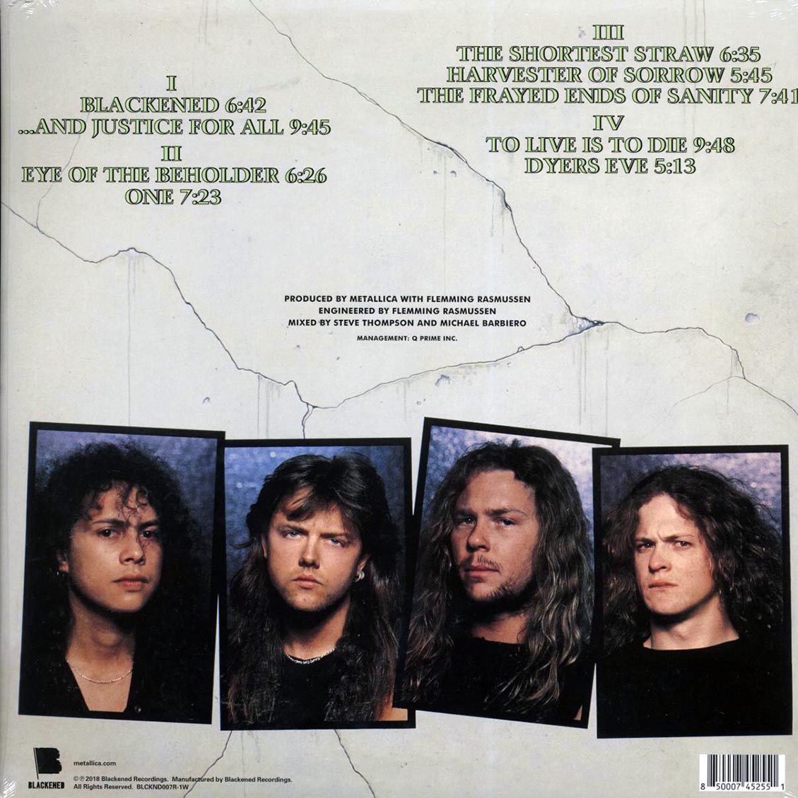 Metallica - And Justice For All (ltd. ed.) (2xLP) (180g) (remastered) (green vinyl)