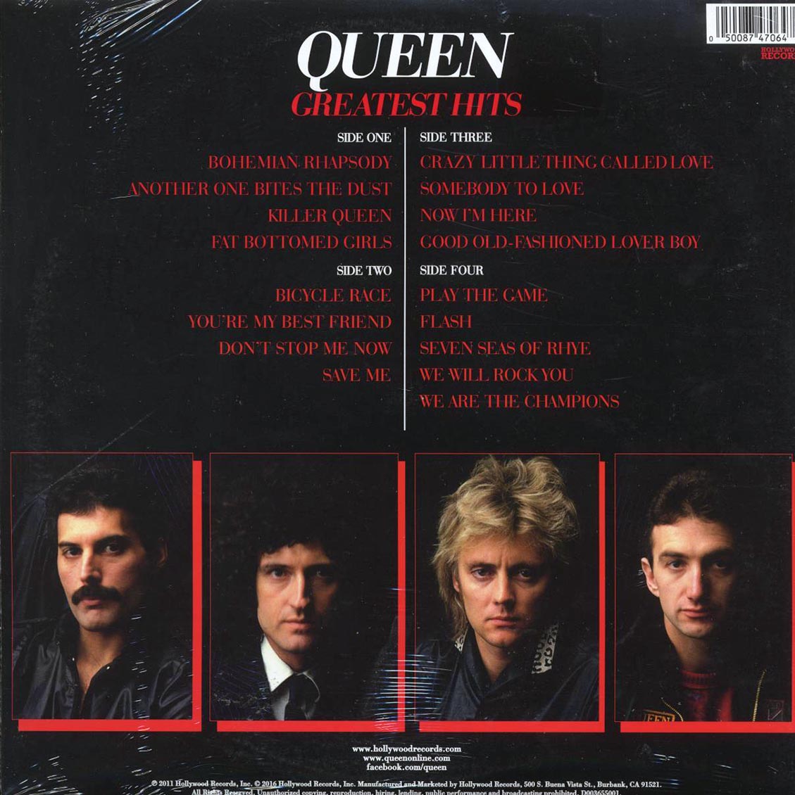 Queen - Greatest Hits (2xLP) (red/white vinyl)