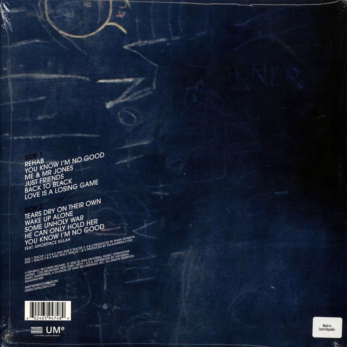 Amy Winehouse - Back To Black (blue/black vinyl)