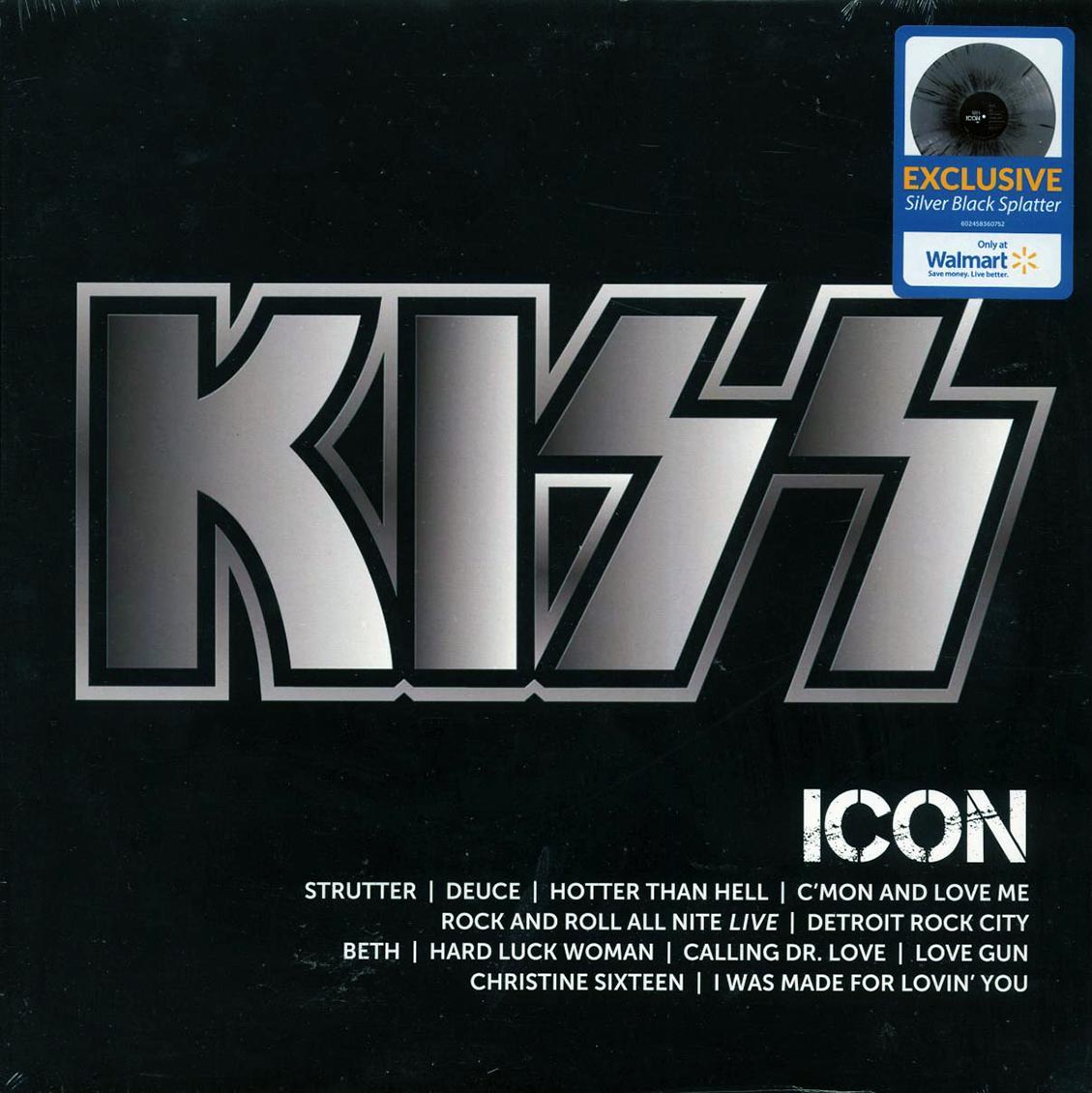 Kiss - Icon (silver/black vinyl)