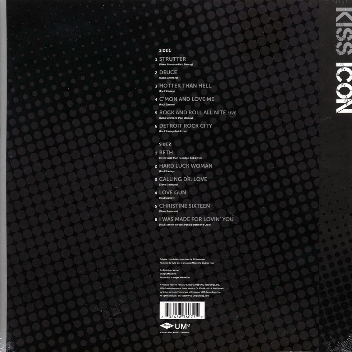 Kiss - Icon (silver/black vinyl)