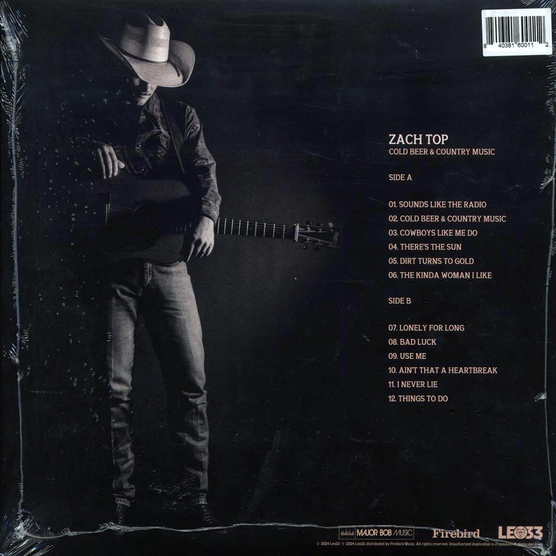 Zach Top - Cold Beer & Country Music (ltd. ed.) (gold vinyl)