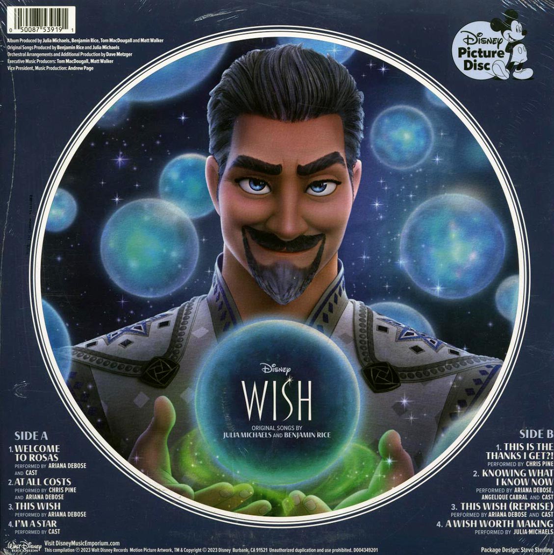 Ariana Debose, Chris Pine, Angelique Cabral, Julia Michaels - Wish: Original Motion Picture Soundtrack (ltd. ed.) (picture disc)