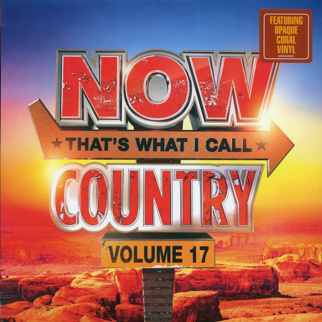 Chris Stapleton, Jordan Davis, Luke Combs, Morgan Wallen, Etc. - Now That's What I Call Country Volume 17 (coral vinyl)