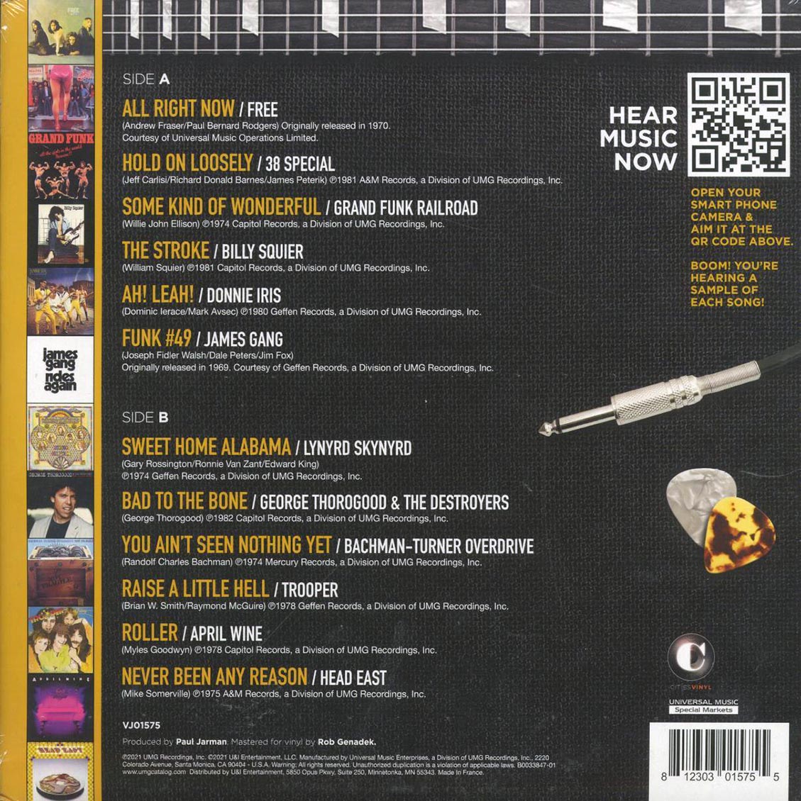 Lynyrd Skynyrd, George Thorogood, James Gang, Etc. - Voices Of Classic Rock (remastered) (smoke marble vinyl)