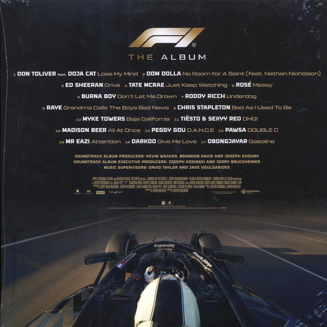 Ed Sheeran, Chris Stapleton, Burna Boy, Etc. - F1 The Album: Music Form The F1 Movie (gold vinyl)