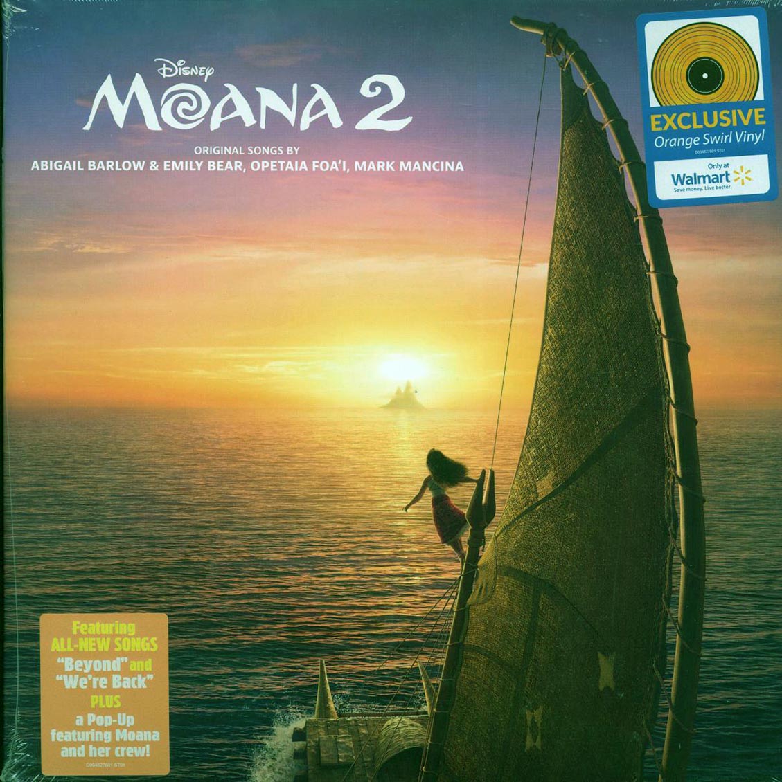 Abigail Barlow, Emily Bear, Opetaia Foa'i, Mark Mancina - Moana 2 (orange swirl vinyl)
