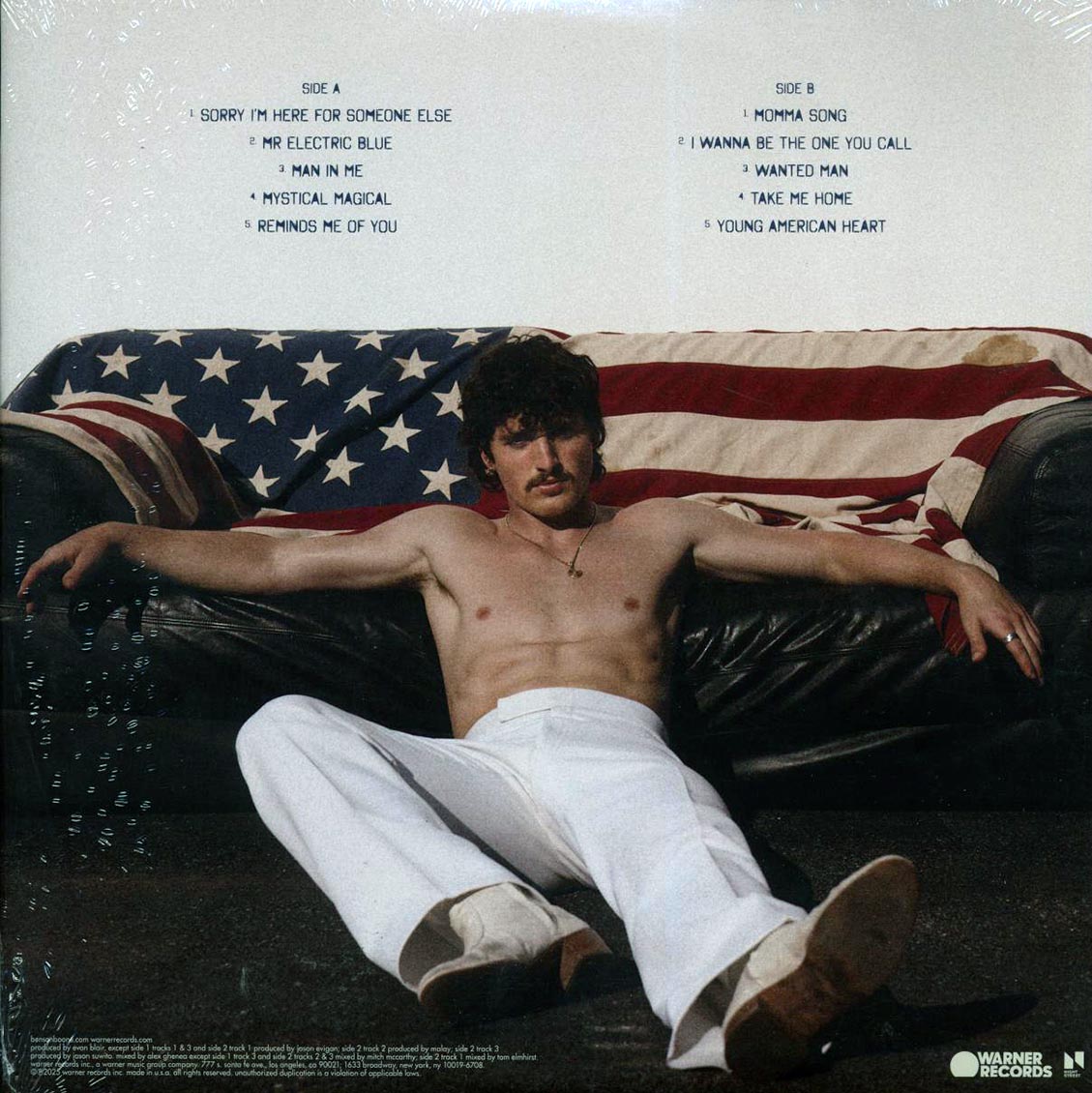 Benson Boone - American Heart (red/white/blue splatter vinyl)