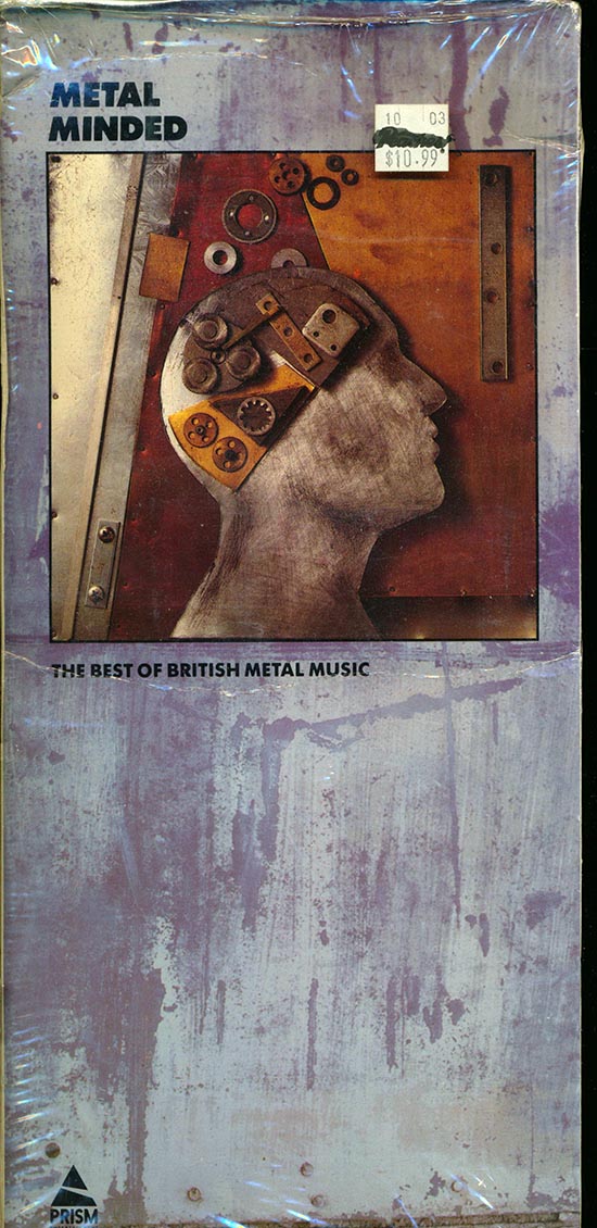 Raven, Steel, Warrior, White Spirit, Dedringer, Persian Risk, Etc. - Metal Minded: The Best Of British Metal Music (orig. longbox packaging)