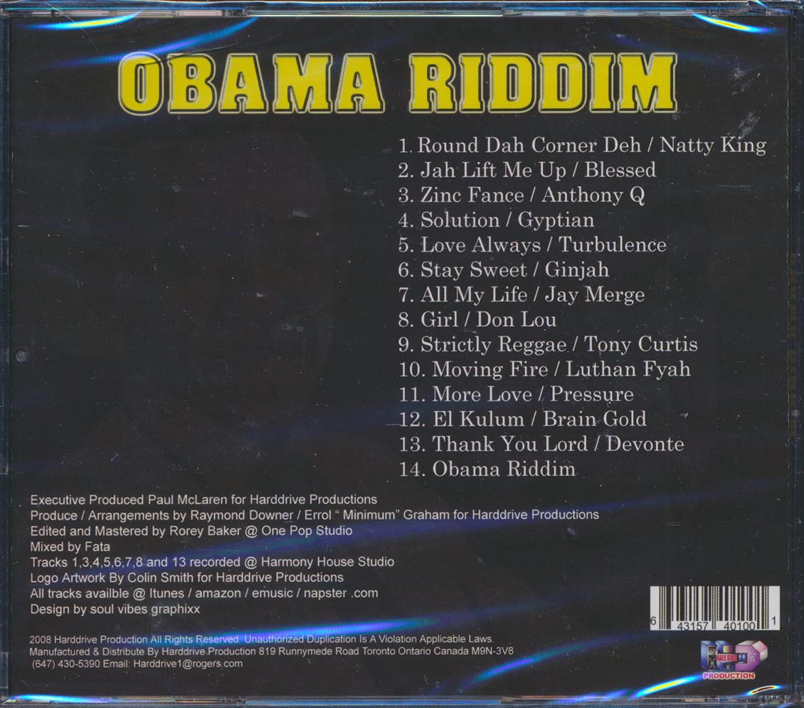 Natty King, Gyptian, Lutan Fyah, Etc. - Obama Riddim