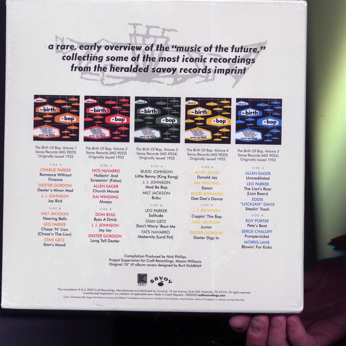 Charlie Parker, Dexter Gordon, Stan Getz, Kai Winding, JJ Johnson, Etc. - The Birth Of Bop (slipcase box set) (ltd. ed.) (5x10") (remastered)