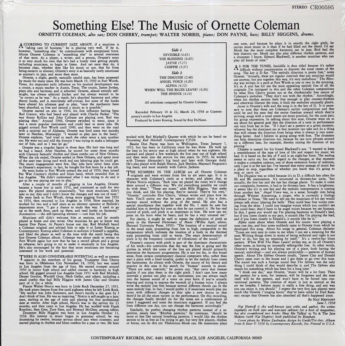 Ornette Coleman - Something Else!!! The Music Of Ornette Coleman (180g)