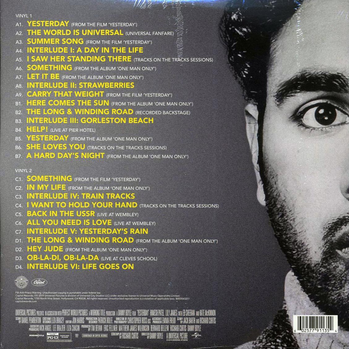 Hamish Patel, Daniel Pemburton - Yesterday: Original Motion Picture Soundtrack (2xLP) (blue vinyl)