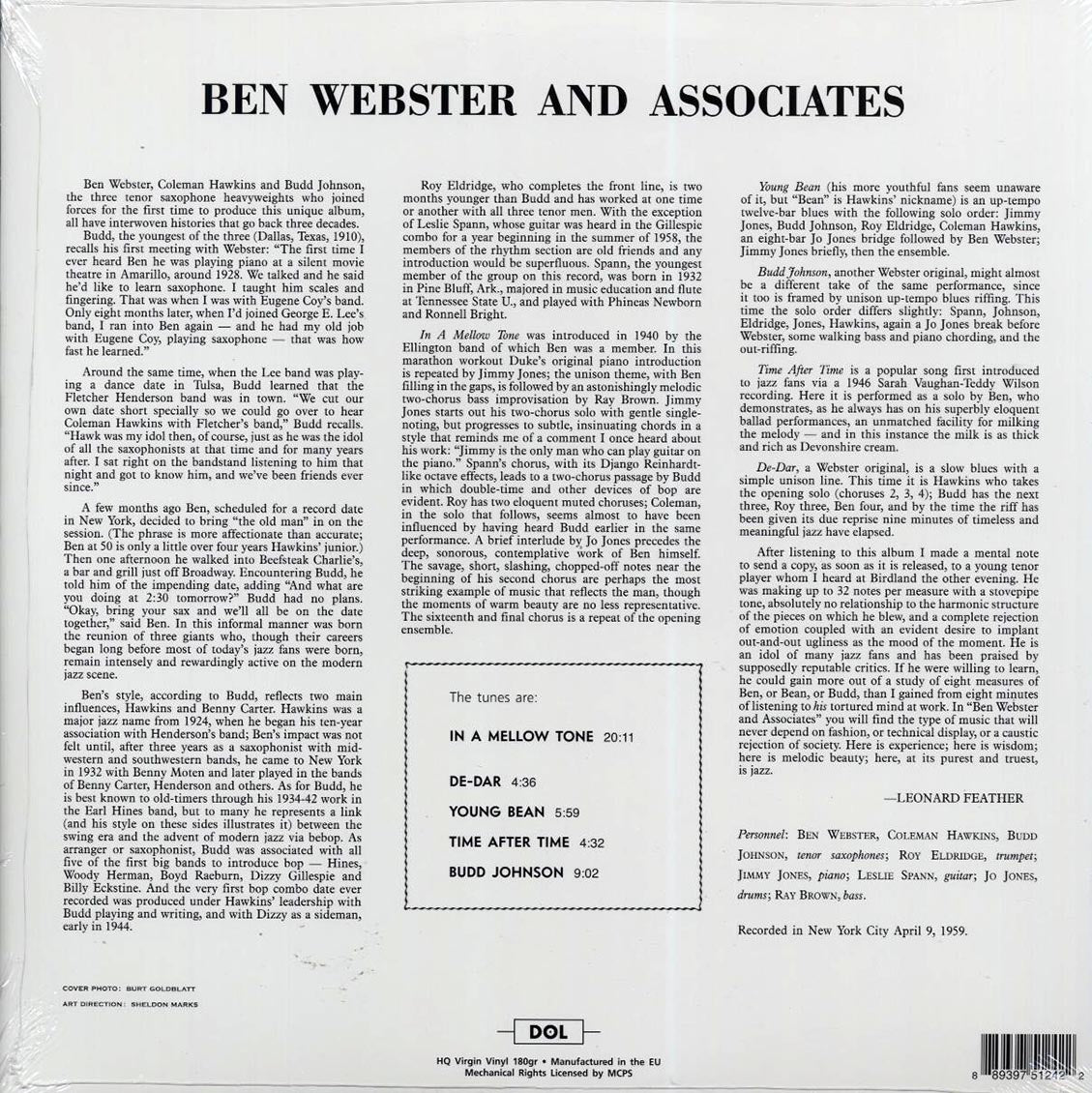Ben Webster - Ben Webster & Associates (180g)