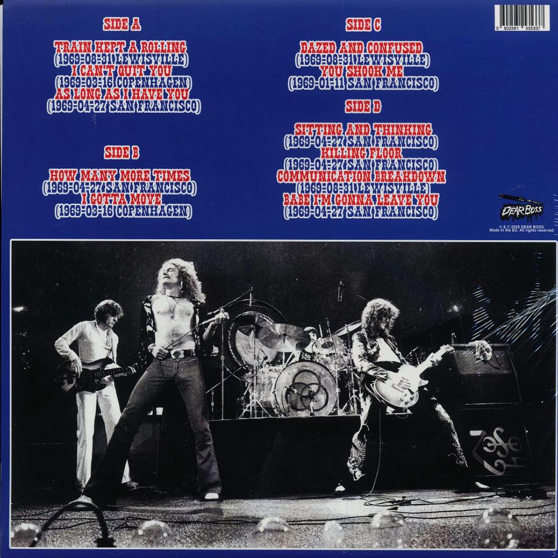 Led Zeppelin - Evolution Is Timing: 1969 Radio Sessions (ltd. 300 copies made) (2xLP) (blue vinyl)