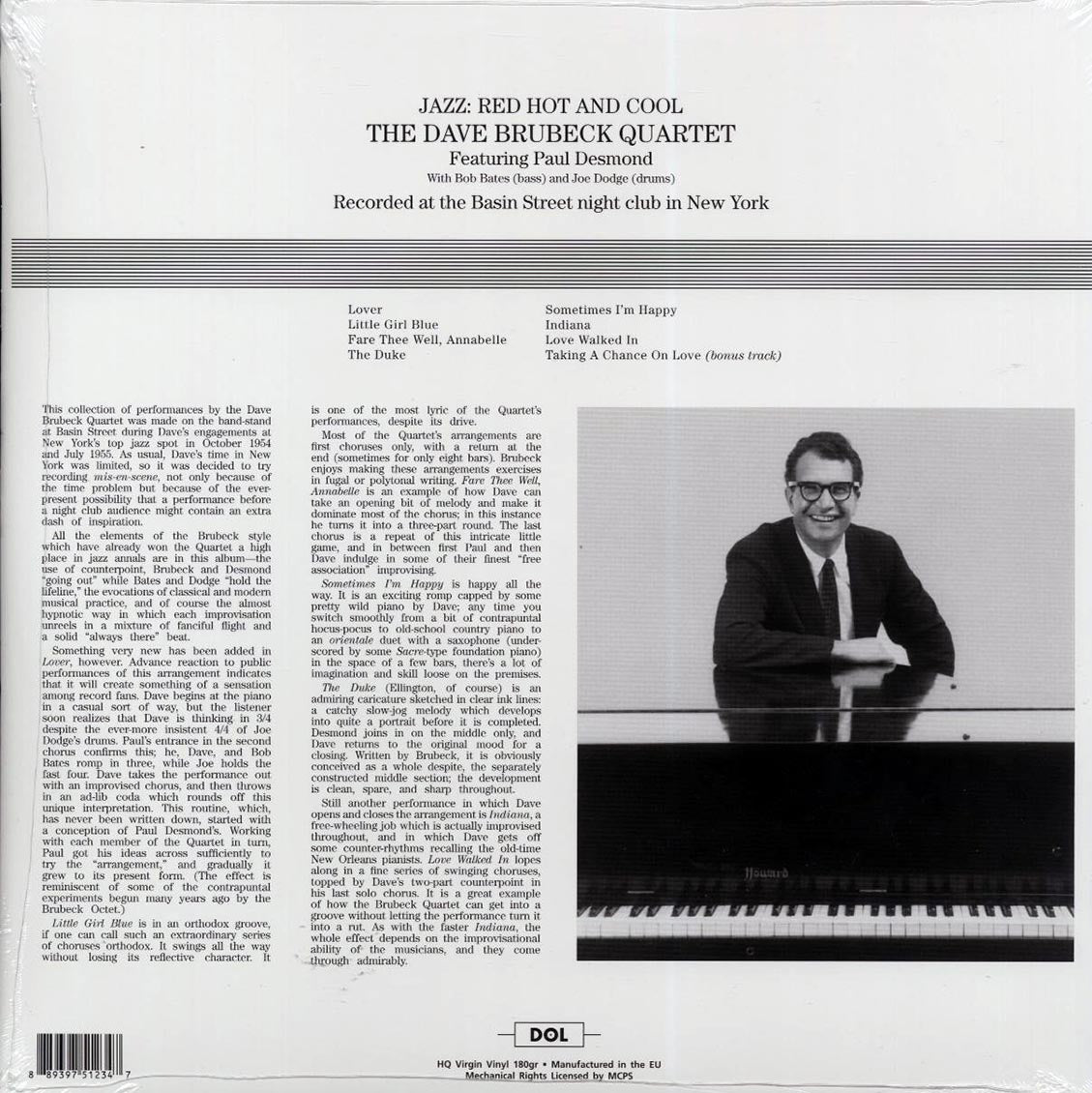 The Dave Brubeck Quartet - Jazz Red Hot And Cool (180g)
