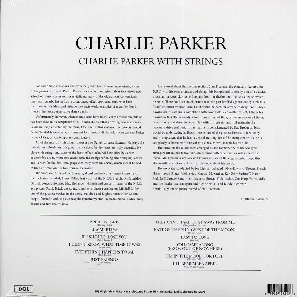 Charlie Parker - Charlie Parker With Strings (180g)
