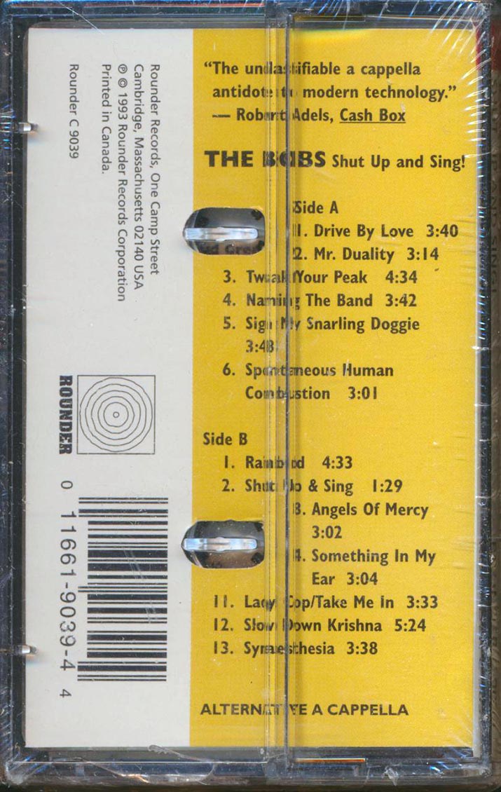 The Bobs - Shut Up And Sing! (orig. press)