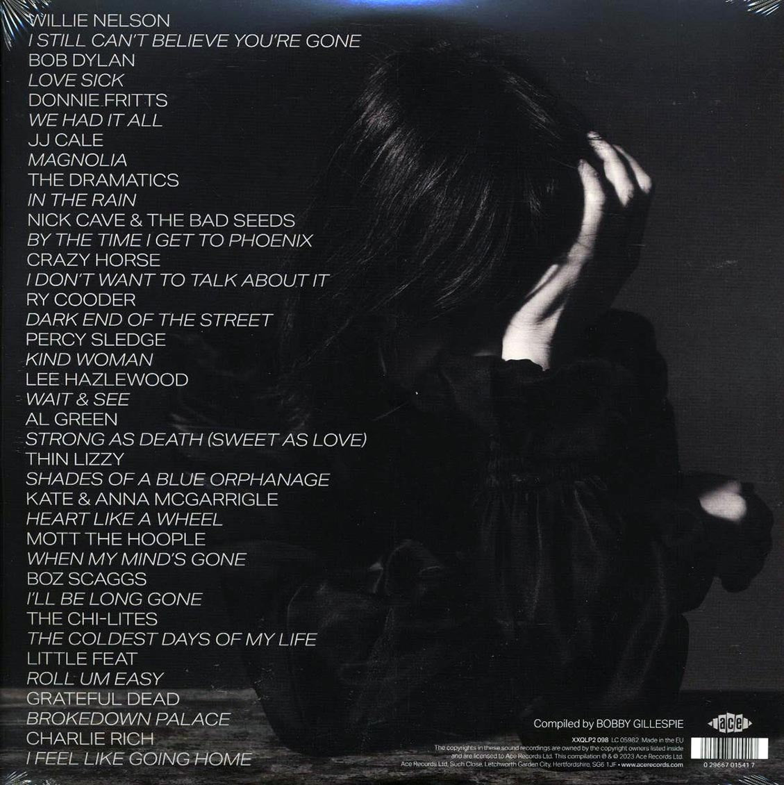 Ry Cooder, JJ Cale, Thin Lizzy, Little Feat, Bob Dylan, Willie Neslon, Lee Hazlewood, Etc. - Bobby Gillespie Presents: I Still Can't Believe You're Gone (2xLP)