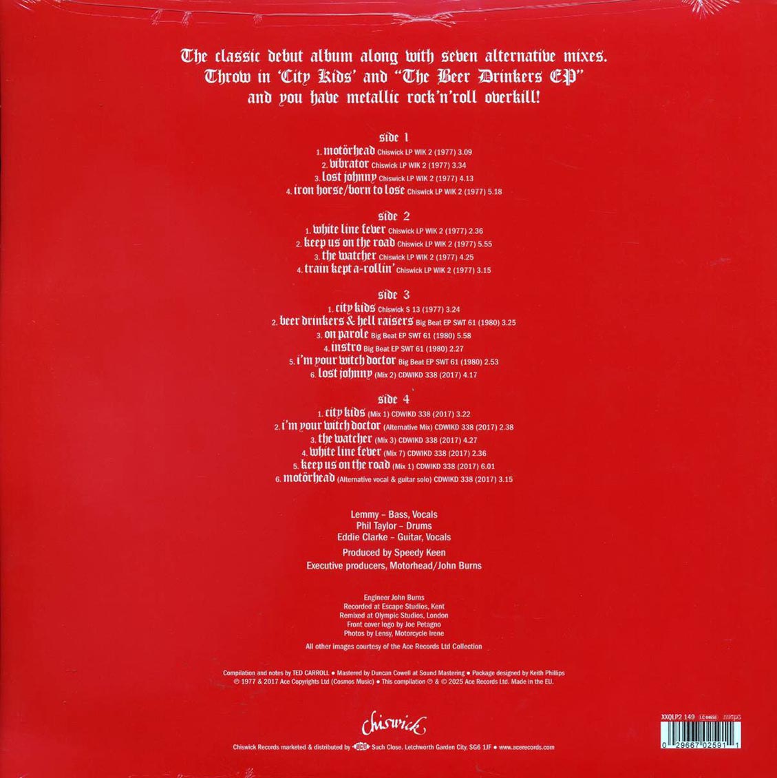 Motorhead - Motorhead (50th Anniv. Ed.) (+12 bonus tracks) (2xLP)