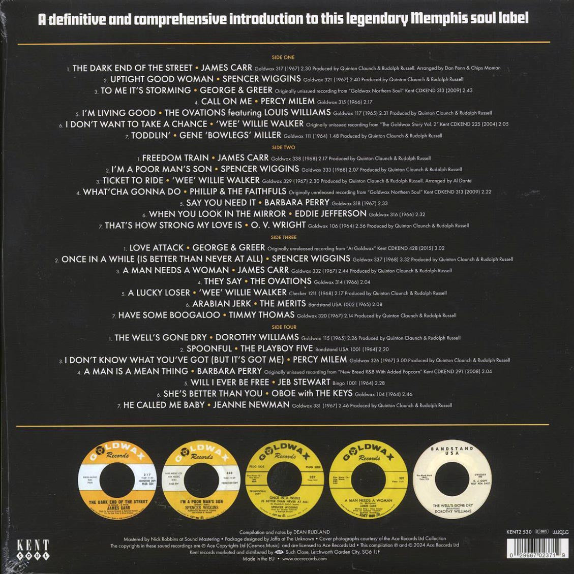 James Carr, Spencer Wiggins, The Ovations, Eddie Jefferson, Etc. - This Is Goldwax : 1964-1968 (2xLP)