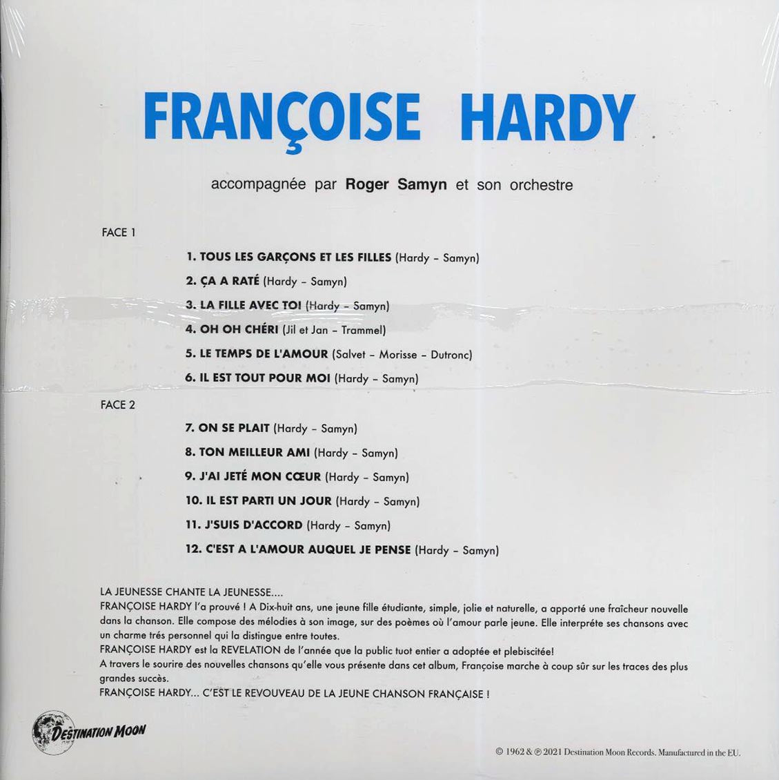 Francoise Hardy - Francoise Hardy (ltd. 500 copies made) (clear vinyl)