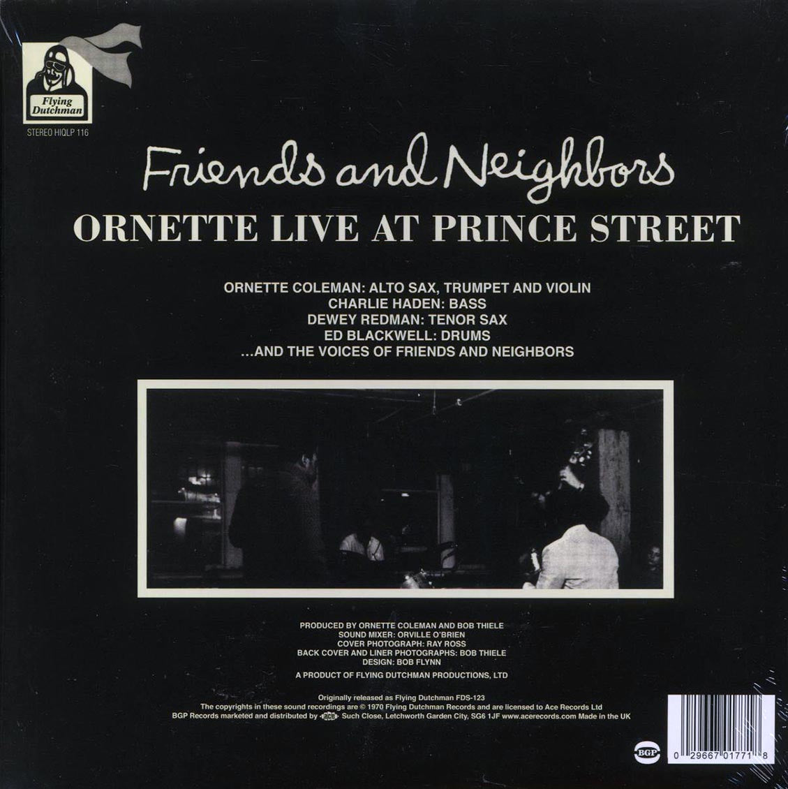 Ornette Coleman - Friends And Neighborsl Ornette Live At Prince Street (180g)
