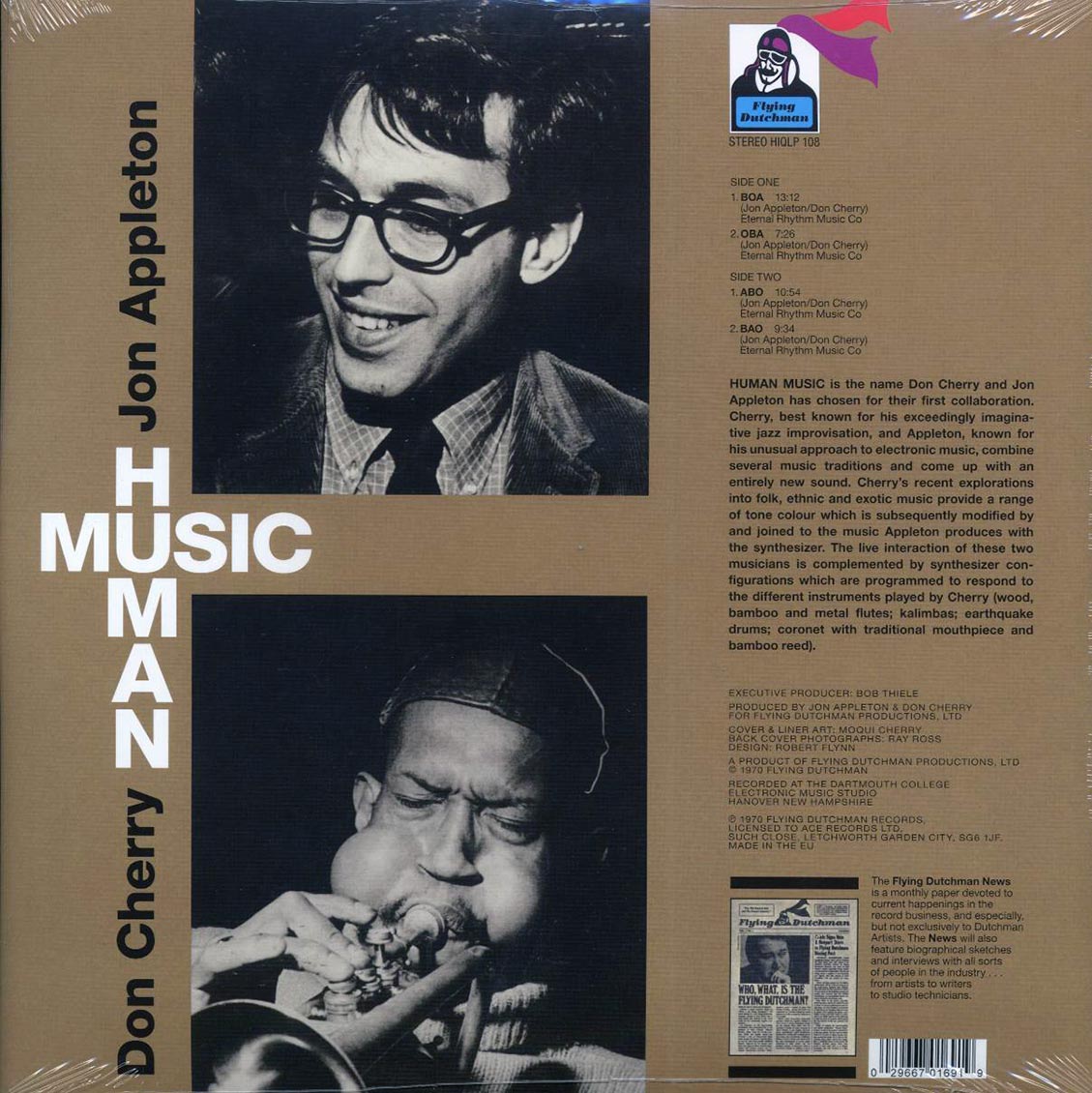 Jon Appleton, Don Cherry - Human Music (180g)