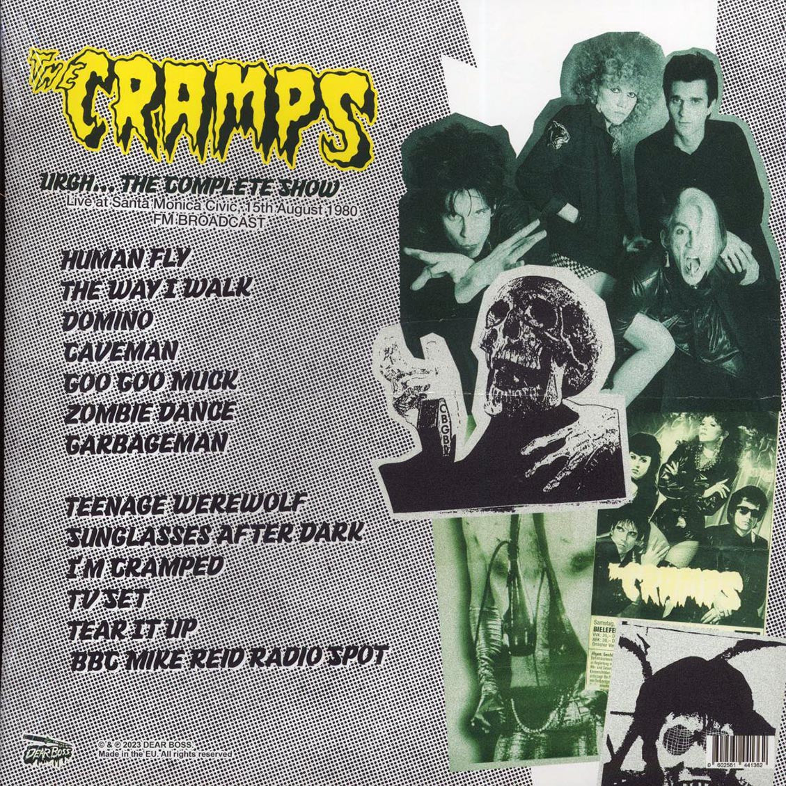 The Cramps - Urgh: The Complete Show, Live At Santa Monica Civic, CA 15th August 1980 (ltd. 300 copies made) (splatter vinyl)