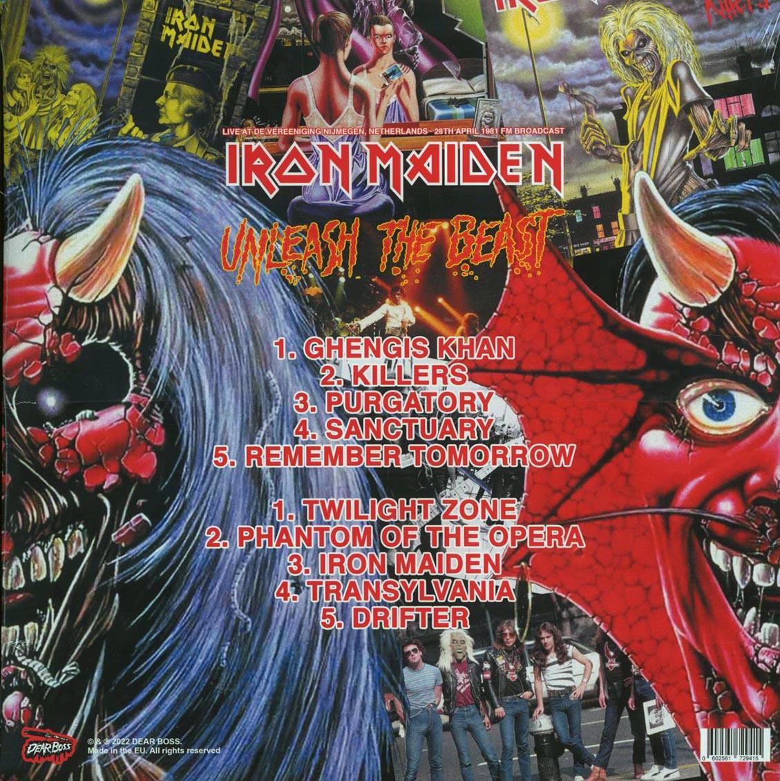 Iron Maiden - Unleash The Beast: Live At De Vereeniging Nijmegen, Netherlands 28th April 1981 FM Broadcast (ltd. 300 copies made) (splatter vinyl)