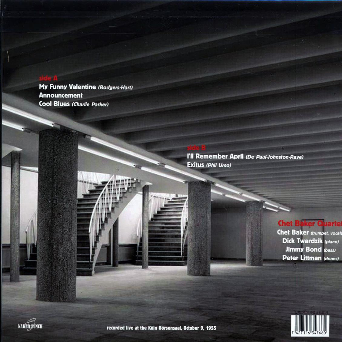 Chet Baker - The Koln Concert 1955 Volume 2
