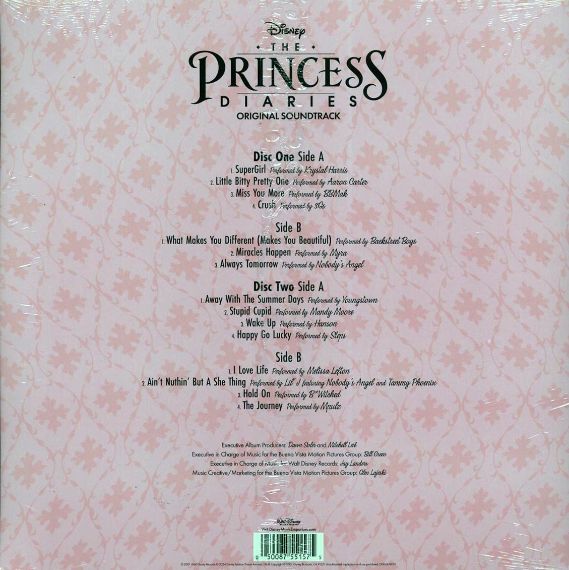 Mandy Moore, Backstreet Boys, Krystal Harris, Etc. - The Pricess Diaries: Original Soundtrack (2xLP) (clear/blue splatter vinyl)