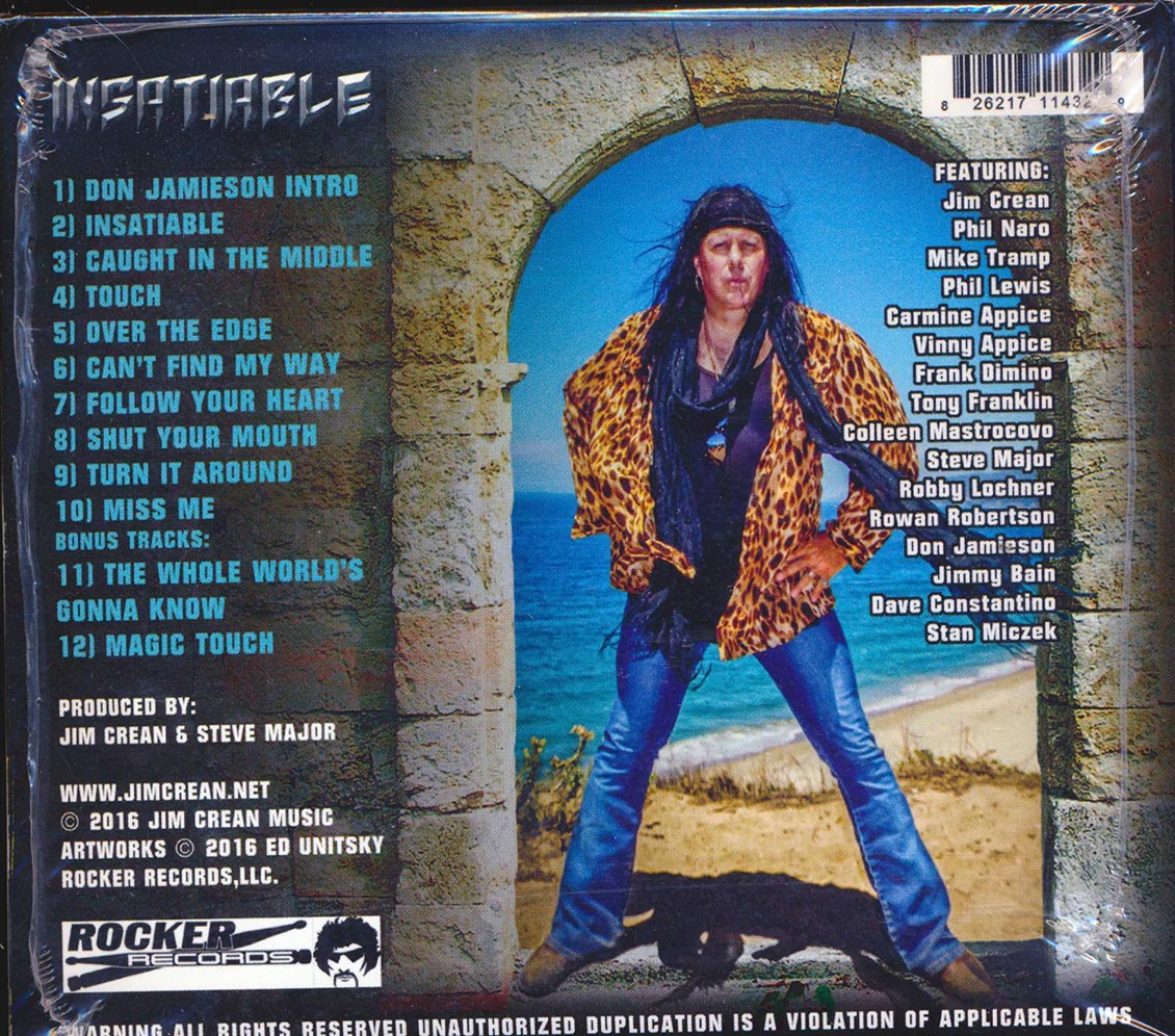 Jim Cream - Insatiable (+2 bonus tracks)