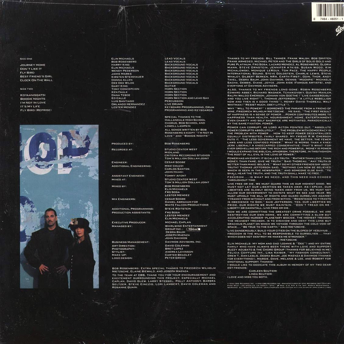 Will To Power - Journey Home (1990 PRESS) (orig. press)