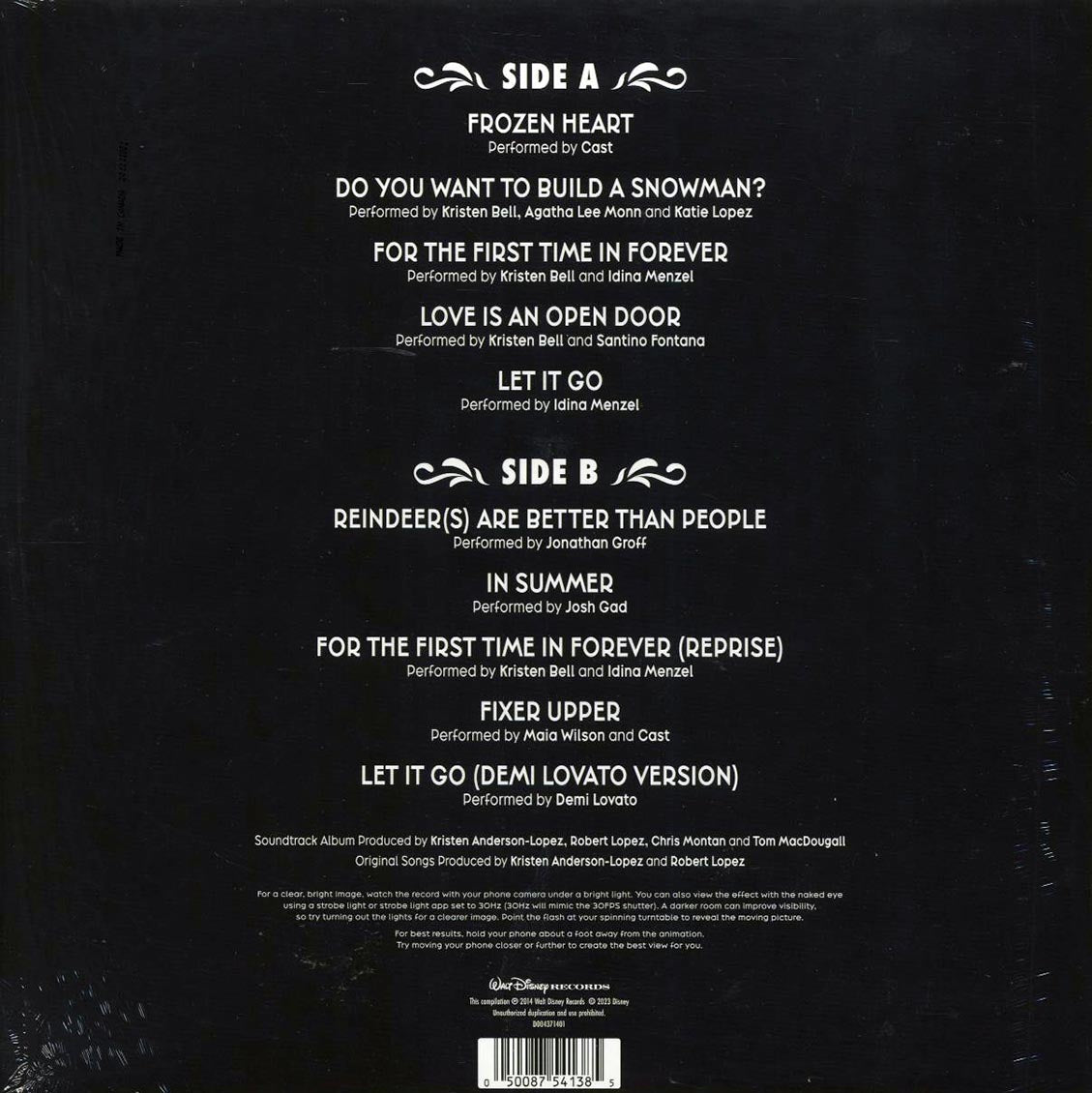 Various - Frozen: The Songs (zeotrope vinyl) (picture disc)