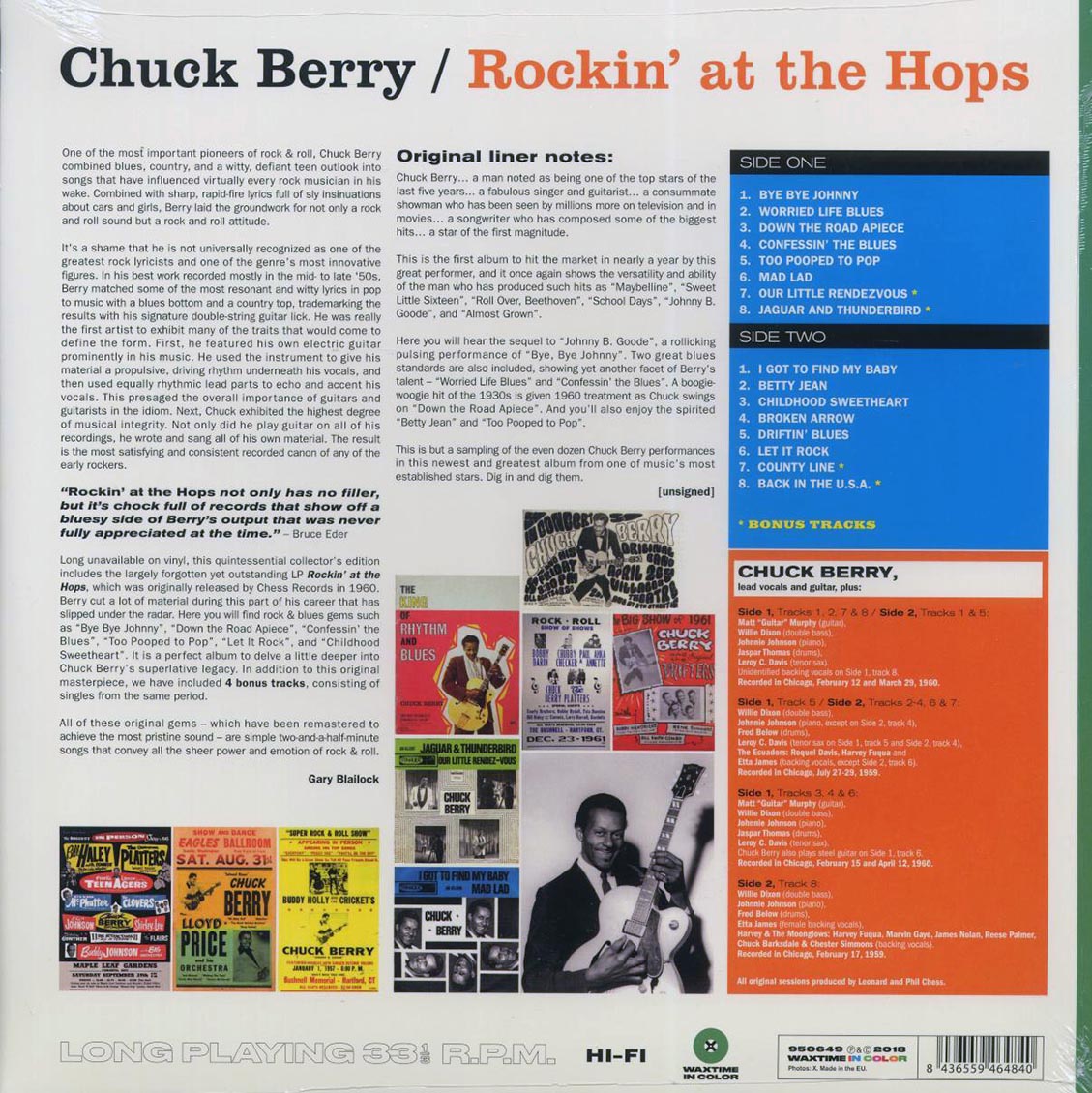 Chuck Berry - Rockin' At The Hops (+4 bonus tracks) (ltd. ed.) (180g) (green vinyl)