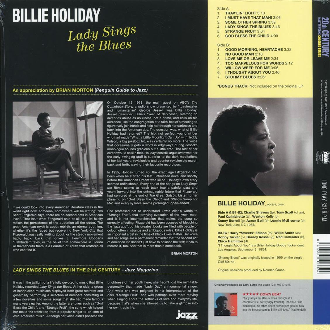 Billie Holiday - Lady Sings The Blues (+bonus track) (ltd. ed.) (180g) (blue vinyl)