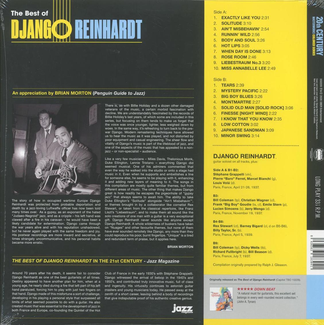 Django Reinhardt - The Best Of Django Reinhardt (ltd. ed.) (180g) (yellow vinyl)
