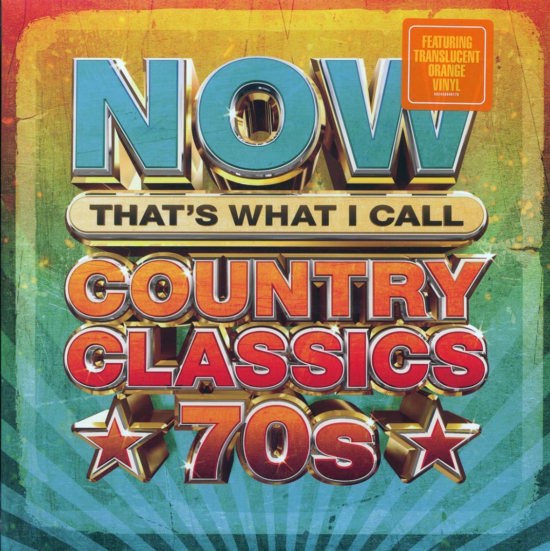 Dolly Parton, John Denver, Kenny Rogers, The Charlie Daniels Band, Jerry Reed, Etc. - Now That’s What I Call Country Classics 70s (orange vinyl)