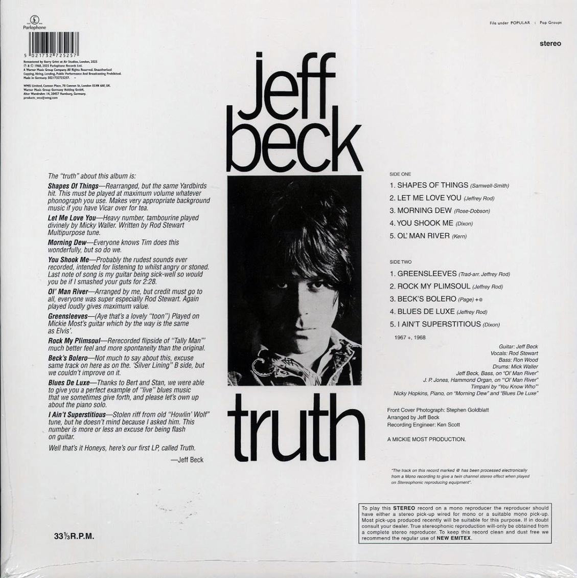 Jeff Beck - Truth (ltd. ed.) (remastered) (orange vinyl)