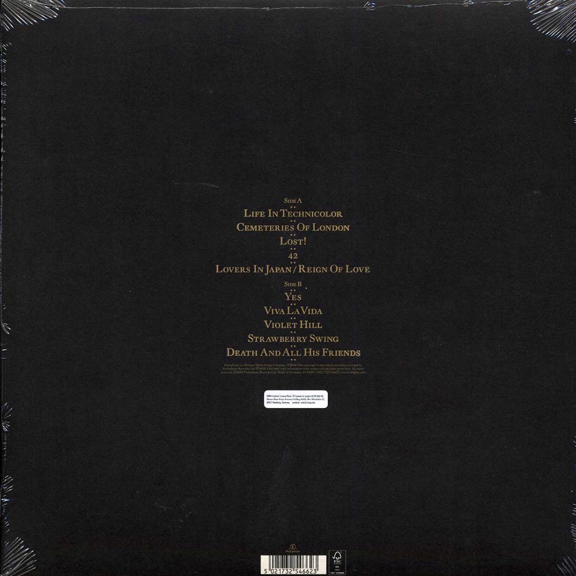 Coldplay - Viva La Vida Or Death And All His Friends (clear vinyl)